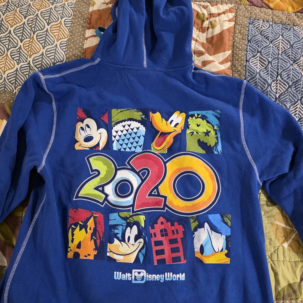 Disney Parks Blue and White Hoodie
